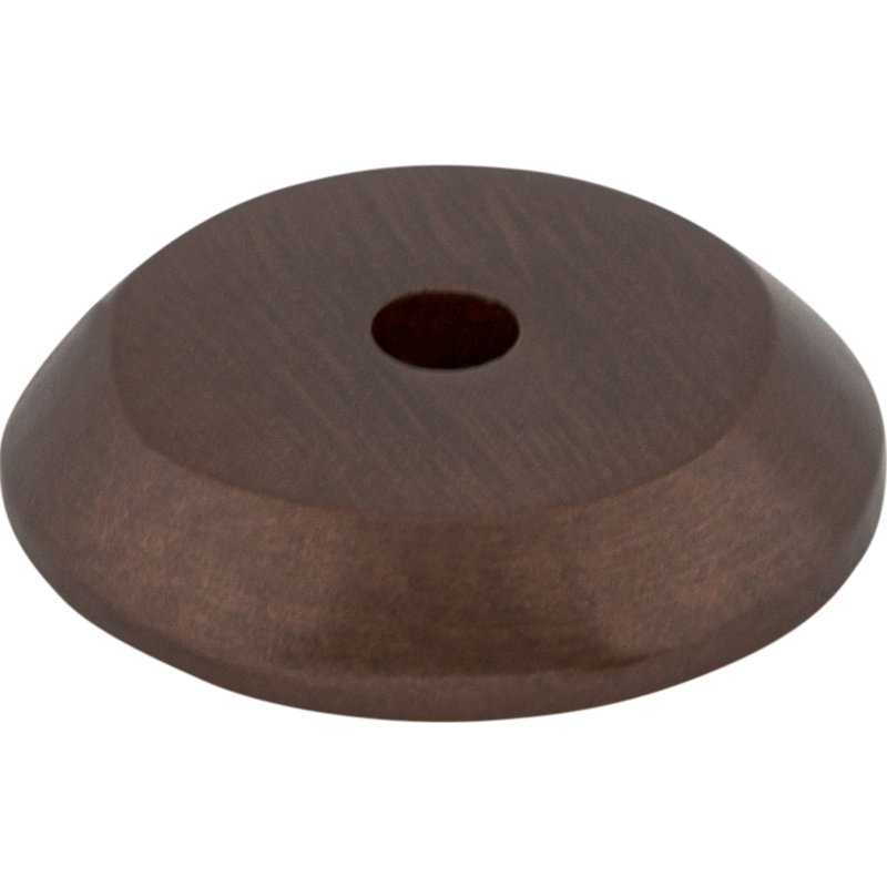 Aspen Round  Backplate, 0.875" H x 0.875" W x 0.19" D, Mahogany Bronze
