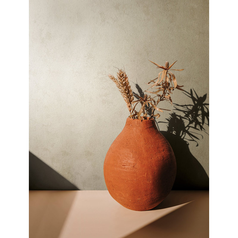 Galerie Terra Earthy Texture Eco Clay Wallpaper, Light Grey