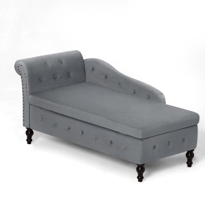Hayliegh Velvet Chaise Lounge