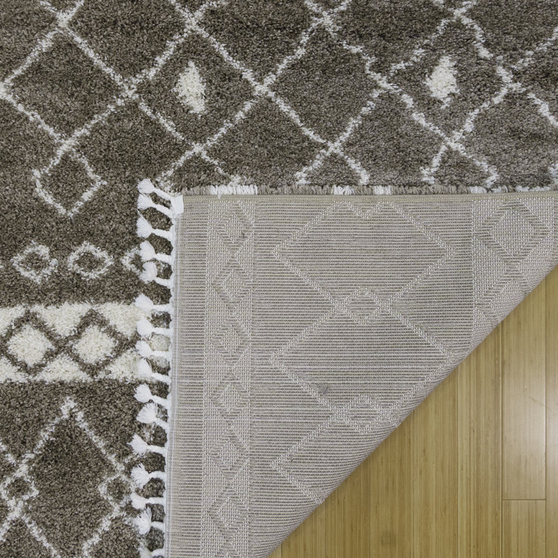 Tapis brun à tissage plat Calumet, Rectangle 6 pi 6 po x 9 pi 6 po