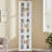 64'' Tall Corner Storage Cabinet with Doors & Shelves, White Bathroom Organizer, Kitchen Pantry, Living Room Display Cabinet, White Bookcase
