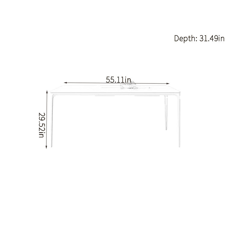 Taishan, H 29,52 po x L 55,11 po x l 31,49 po