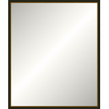 Distressed Black Old World Mirror