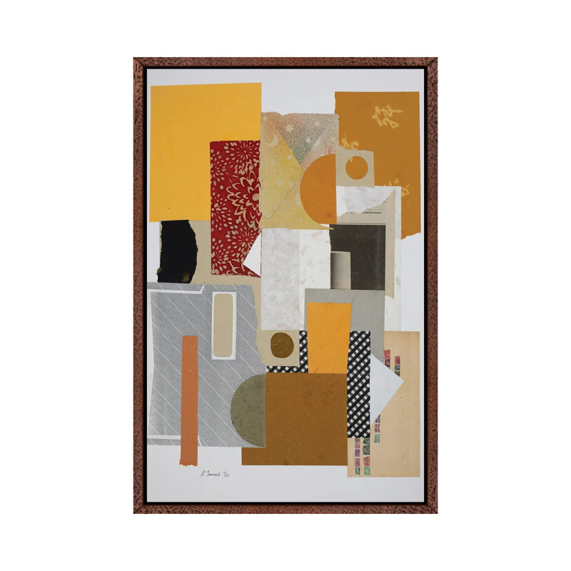 Mixed Media Collage CCCIV by Randall James - Gallery-Wrapped Canvas Giclée on Canvas, Classic Wood Floater Frame
