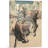" Woman With A Pipe Riding On A Buffalo " by Utagawa Kuniyoshi-55826261