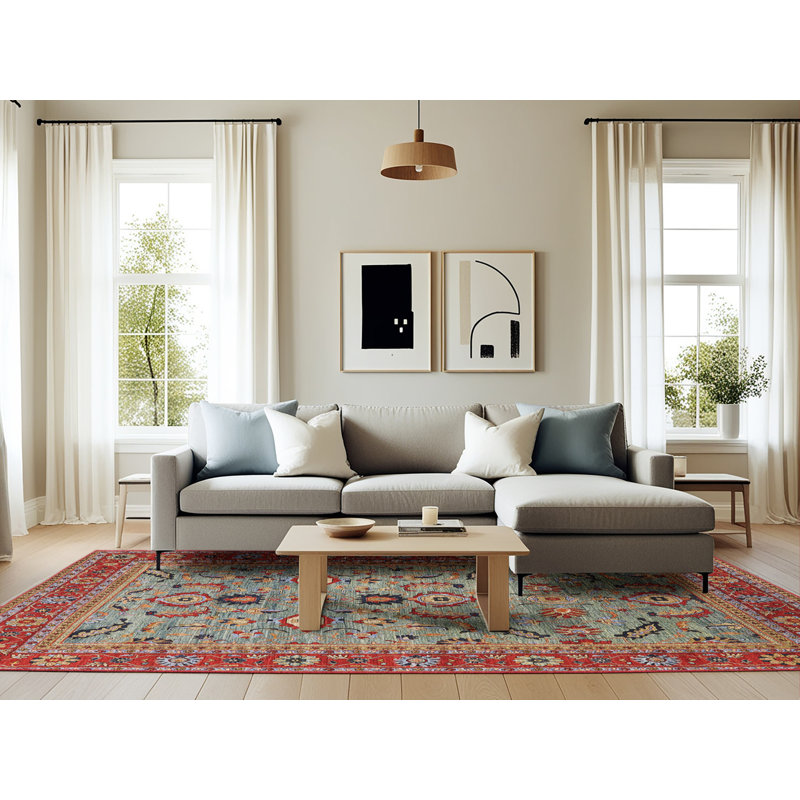 Oriental Indoor Rug, Rectangle 6' x 9'