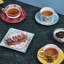 Wonderlust 5floz Teacup & Saucer, Mixed Set of 4