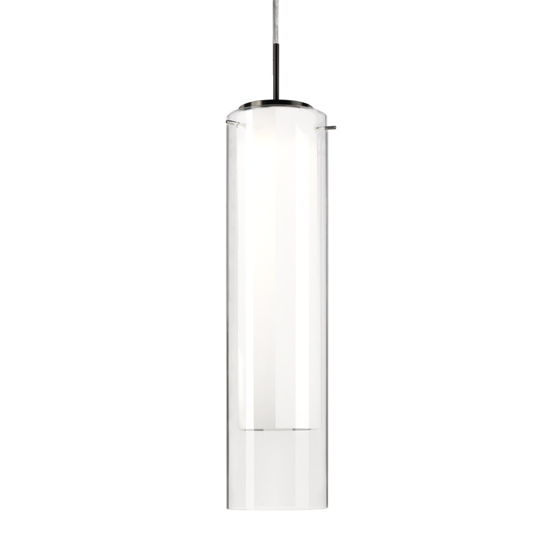 Verona Brushed Nickel Glass LED Pendant Light