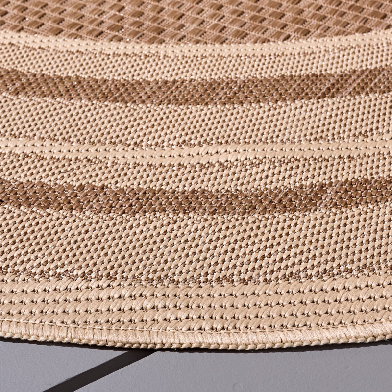 Courtyard Performance Striped Indoor Indoor/Outdoor Area Rug, Rectangle 6'7" x 9'6"