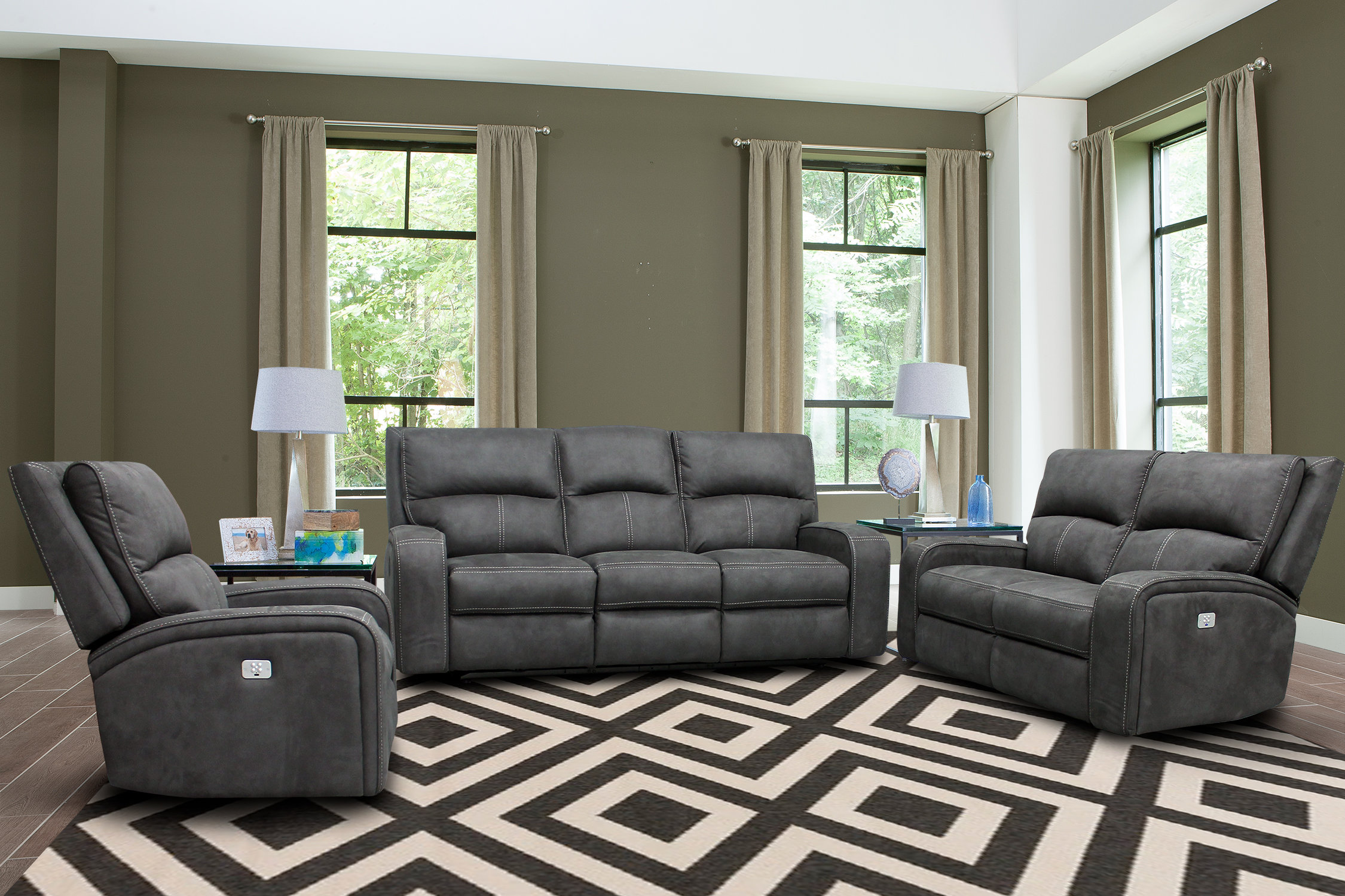 Red Barrel Studio Polla 3 Piece Reclining Living Room Set & Reviews ...