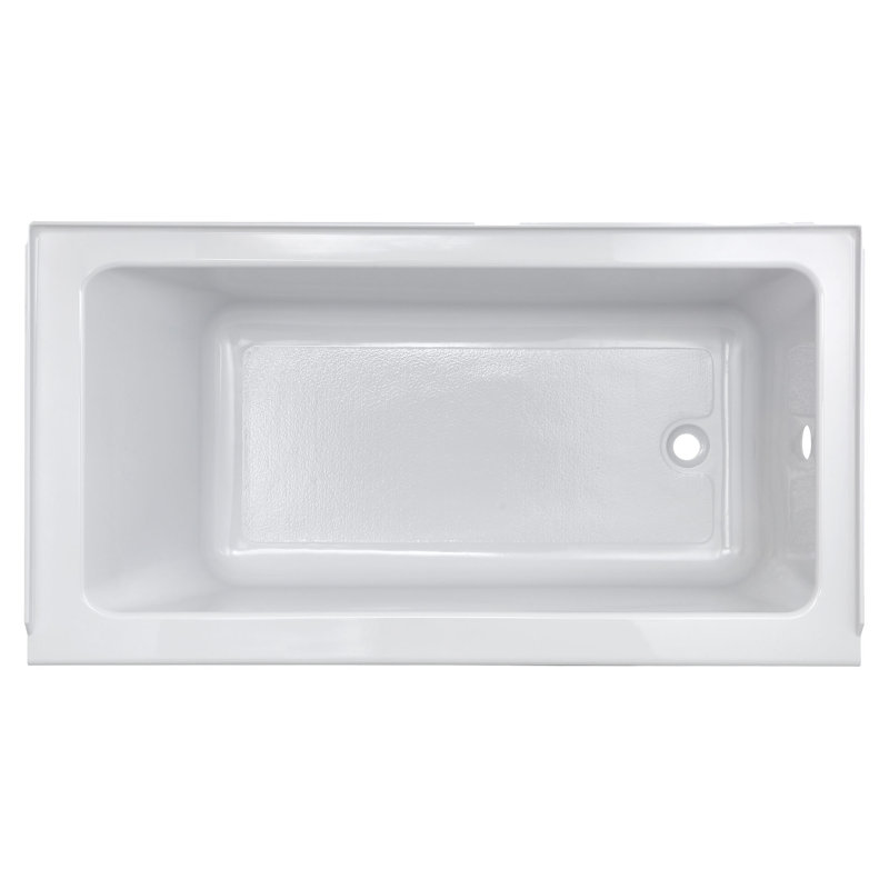 Studio 60'' x 32'' Soaking Acrylic Bathtub, White, Right