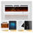 Electric Fireplace Recessed And Wall Mounted, Fireplace Heater With Touch Screen And Remote Control, Adjustable Flame Color, 750w/1500w-3671300-3671306