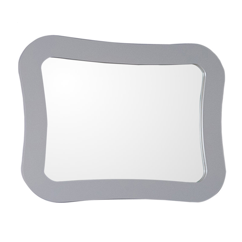 Leiden Square Wall Mirror, White