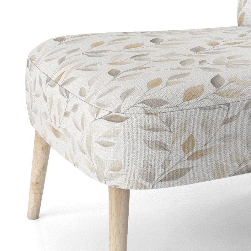 Chaise rembourrée Modern, Chaise d'appoint sans accoudoirs