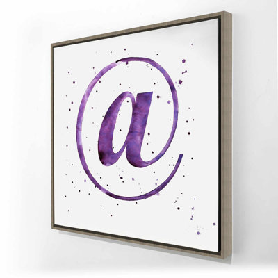 At - Typo & Symbols Livingroom Canvas | Home Decor Art