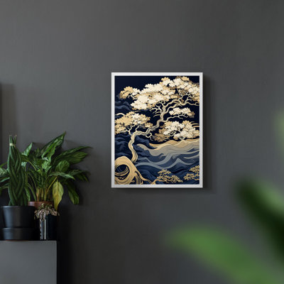 Paysages de la série CCI - Reproduction encadrée de qualité supérieure - Prêt à être accroché - Aucun clou requis