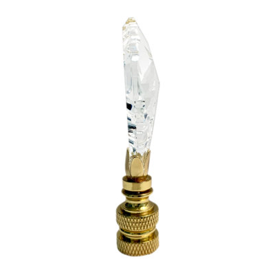 Crystal Gothic Cross Lamp Finial