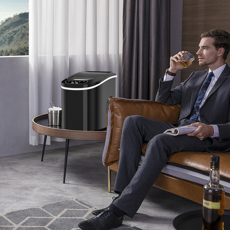 Mini Portable Electric Ice Maker Machine With Ice Scoop