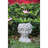 Cement Bust Planter For Veranda, 7.9X8.9X11.6", Gray, With Floral Outdoor Garden Planter, 8.9X7.9X11.6",-1376902507