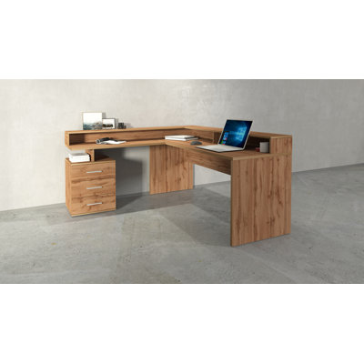 Basim L-Shaped Computer Desk