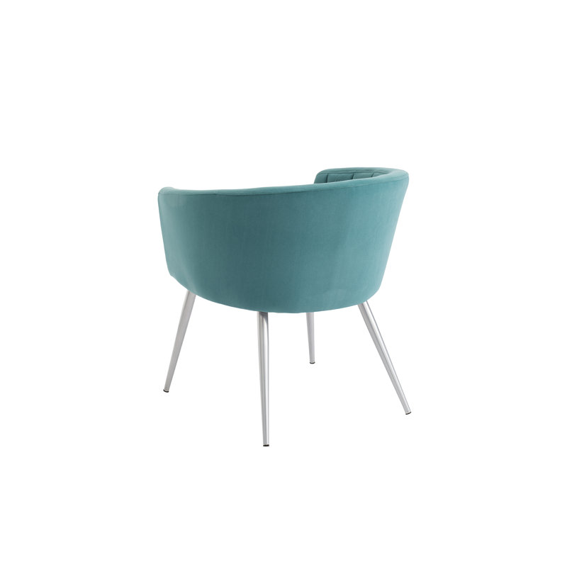 Ilpo Velvet Barrel Chair, Teal