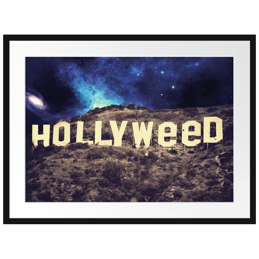 Gerahmtes Poster Hollyweed