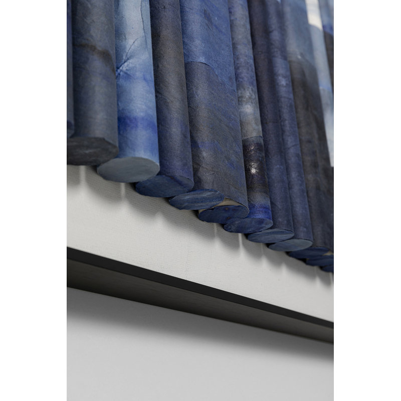 Shadow Skyline Blue Framed Picture