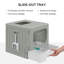 Plastic Enclosed Litter Box with Scoop-1327451766