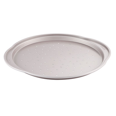CHEFMADE Pizza pan, 14 Inch with Holes Non-Stick Pizza Crisper Pan Bakeware for Oven Baking (Champagne Gold)