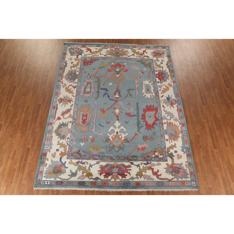 Tapis oriental floral 9 pi x 12 pi Oushak