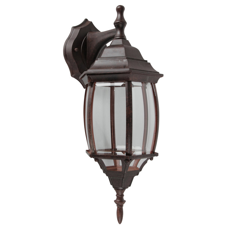 Lanterne murale d'extérieure 1 ampoule, Bronze huilé