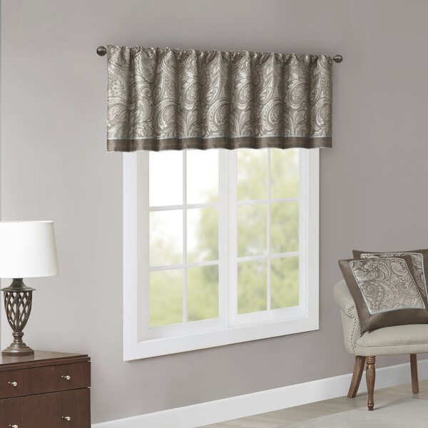 Madison Park Aubrey Jacquard Window Valance & Reviews | Wayfair