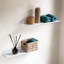 Set 2 Floating Shelf White | Metal Shelves For Picture Shelf And Photo Shelf | Floating Shelves For Bedroom, Kitchen Storage And Bathroom Storage In Home Decor | Wall Shelf (2. White)-1905952855