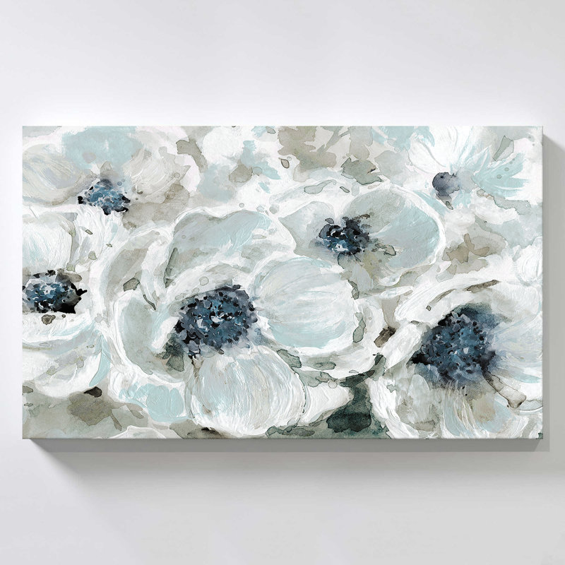 "Blues in Bloom" par Carol Robinson, reproduction sur toile, H 18 po x l 30 po x P 1 po
