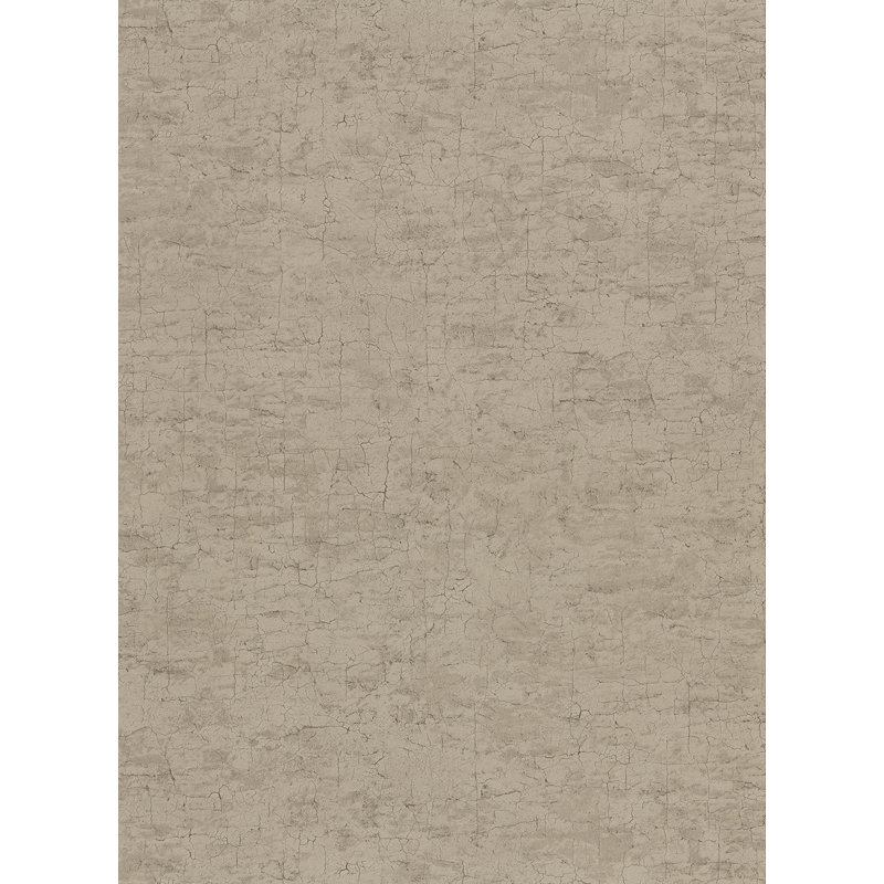 Rouleau de papier peint simili plâtre L 27 pi x l 27 po, Brun