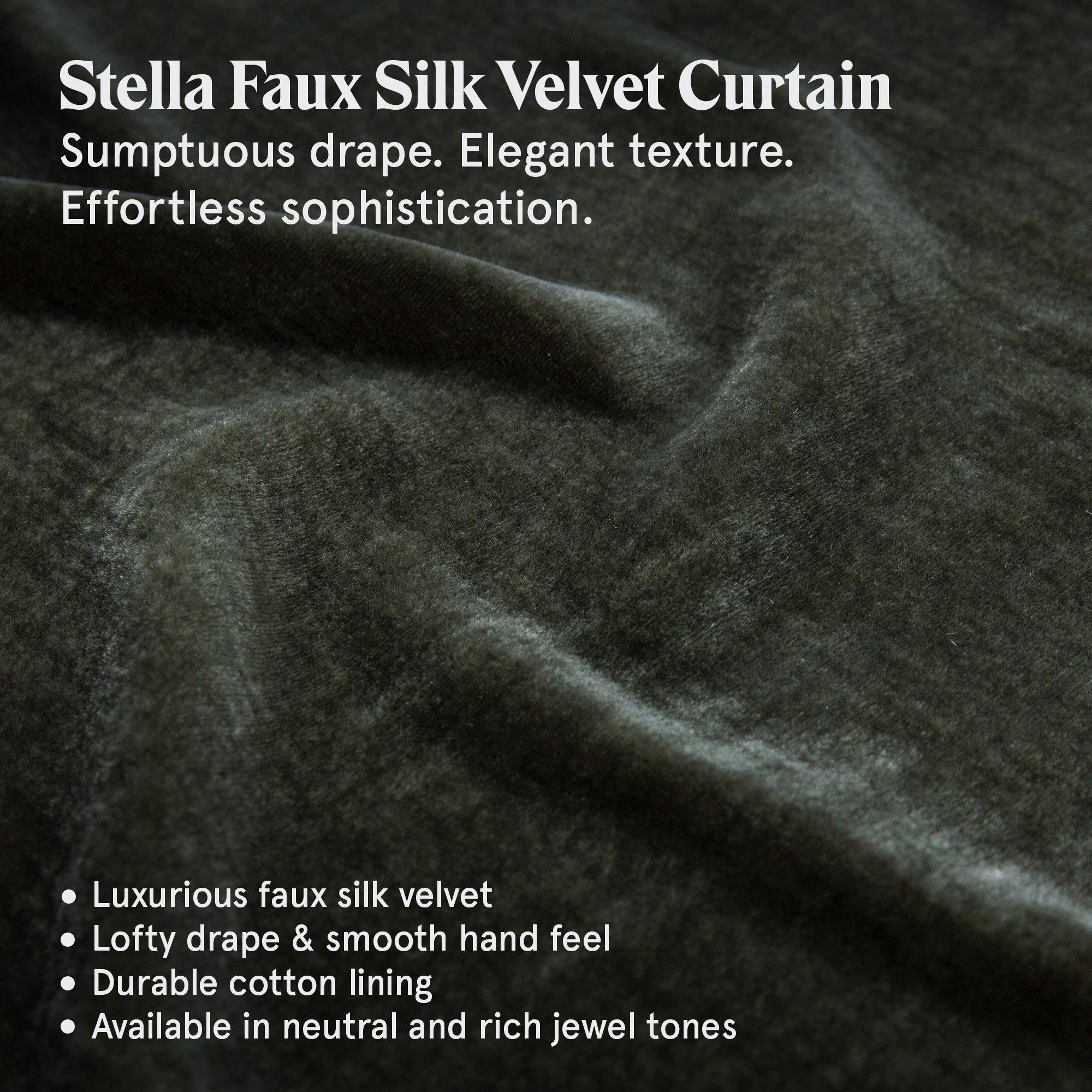 Stella Faux Silk Velvet Classic Chic Modern Rustic Ruffled Euro Sham, Fern Green