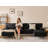 3-Piece Reversible Modular Sectional Sofa Couch