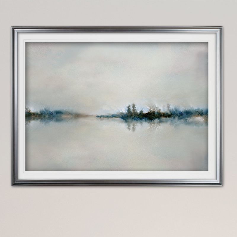" Calm Morning ", Silver, 24" H x 32" W x 1.5" D