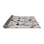Tapis noir/rouge/gris tissé à la machine-222498630