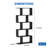62.6" H Geometric Bookcase 5 Tier S-Shaped Room Divider Bookshelf-841778648