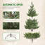 Arbre de Noël artificiel clairsemé avec base en acier-1845458871