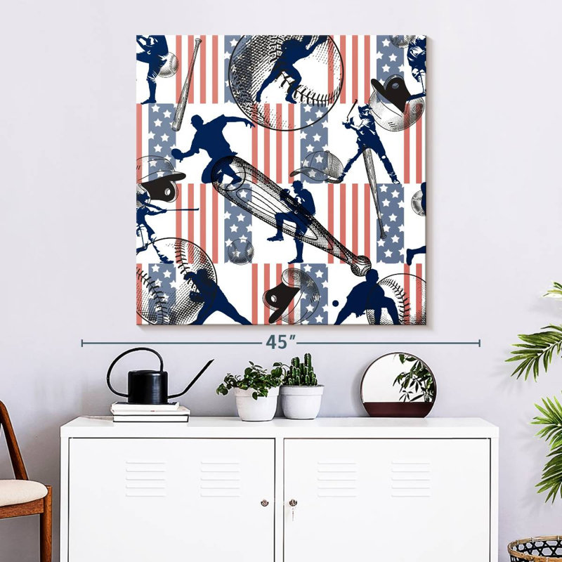 Sireci Baseball Pattern, 33" H x 33" W
