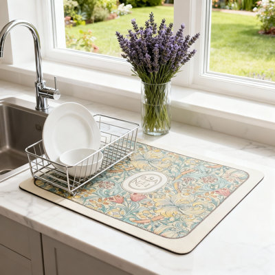 Dish Drying Mat: 16 x 18" - Botanic Garden