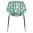 Asbury Stackable Dining Chair with Floral Cutout Back and Stainless Steel Legs – Modern Metal Side Chair for Kitchen, Dining Room, or Restaurant-231083496
