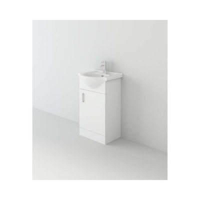 VeeBath Desire Mars 450 Unit and basin - White
