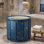 Baignoire pliable 27,56 po, baignoire de trempage portable en PVC et en coton perlé et en tissu Oxford, aucune installation nécessaire