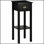 Élégante table d'appoint à 2 niveaux avec tiroir et tablette, parfaite pour l'organisation et la décoration du salon en noir