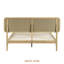 Lit plateforme en bois massif NTC avec tête de lit et lattes silencieuses NTC, style Mid-Century moderne, capacité de poids de 1000 lb, assemblage sans effort, grand sable-416198717-425854246