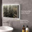 Miroir de salle de bain à intensité variable HOMcom avec lumières DEL, 3 couleurs et fonction de mémoire-534349494
