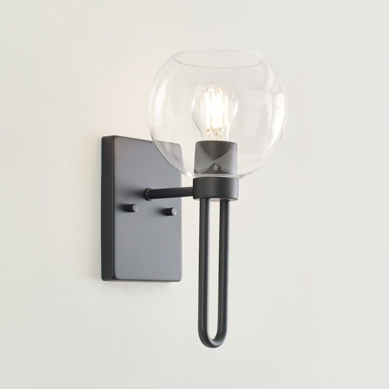 1 - Light Bath Sconce, Midnight Black
